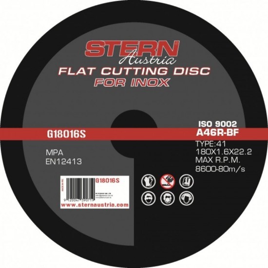 Disc abraziv Stern Austria G18016S pentru polizor unghiular - 180x1,6mm pret