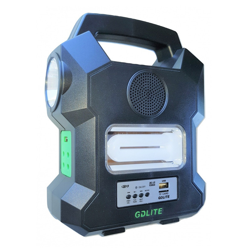 Image of Kit iluminat cu panou solar pentru reincarcare cu lanterna, RadioFM, MP3 GDLite